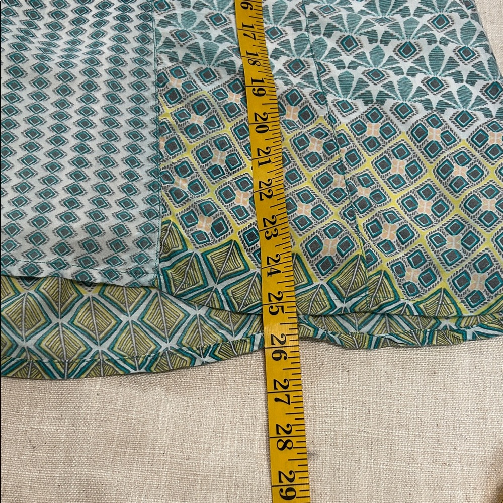 Prana Skirt Women’s 12 Blue/Green Dragonfly Isadora Patchwork Lightweight - Picture 9 of 12